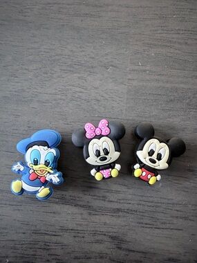 Crocs Jibbitz Disney Shoe Charms Featuring Mickey, Minnie & Donald